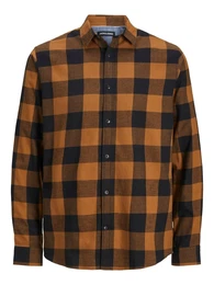 Hemd ''''Gingham'''' nachtblau / karamell
