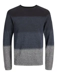 JACK & JONES Pullover 'JJEHill' marine/dunkelblau/grau/schwarz