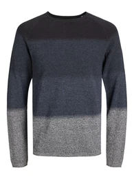 Pullover 'JJEHill' marine / dunkelblau / grau / schwarz