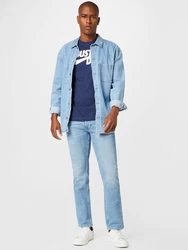 Nike Sportswear T-Shirt 'Swoosh' marineblau/weiß