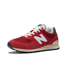 Sneaker low ''''574'''' ecru / navy / grau / dunkelrot / wei
