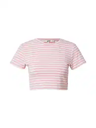 Tričko starorůžová / bílá