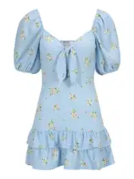 Dorothy Perkins Petite Šaty světlemodrá / žlutá / zelená / růžová