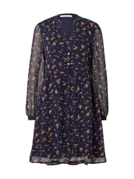 Šaty 'Viola' námořnická modř / tmavě oranžová / červená / bílá