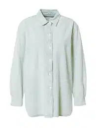 Bluza plavi traper / pastelno zelena