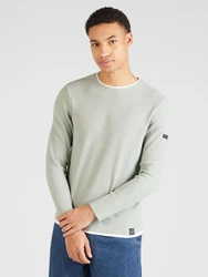 Key Largo Sweatshirt Rundhalspullover Stefano grau/wei