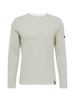 Key Largo Sweatshirt Rundhalspullover Stefano grau/wei