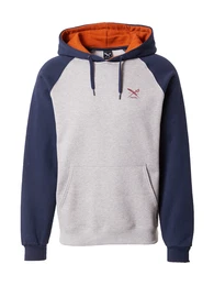 Sweatshirt 'De College' navy / graumeliert / dunkelorange / karminrot