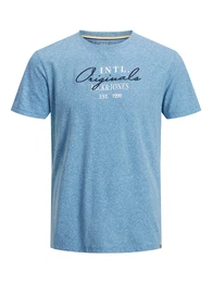 T-Shirt 'WILLOW' hellblau / schwarz / wei