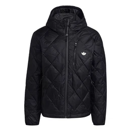 Jacke 'Down Quilted ' schwarz / weiß