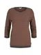 TOM TAILOR DENIM Majica  tamno smea / antracit siva