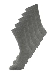 JACK & JONES Socken JACJENS SOCK 5 PACK NOOS graumeliert