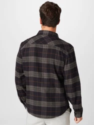 Brixton Hemd BOWERY braun/hellbraun/schwarz