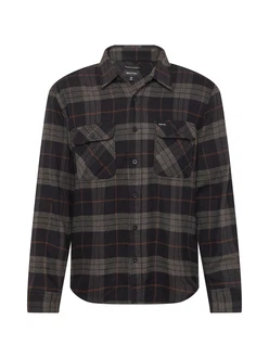 Brixton Hemd BOWERY braun/hellbraun/schwarz