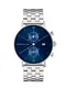 Kapten & Son Analogové hodinky ''''Chrono Silver Steel''''  stříbrná / modrá