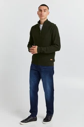 BLEND Pullover 'Codford' braun/grn