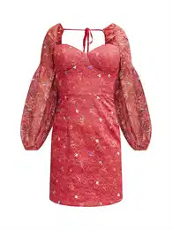 Haljina plava / roza / bijela