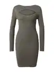 Urban Classics Úpletové šaty / Dámské šaty Cut Out olivová