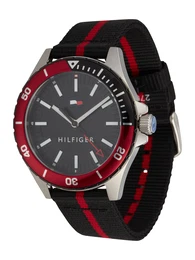 Uhr rot / schwarz / silber