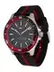 TOMMY HILFIGER Uhr rot / schwarz / silber