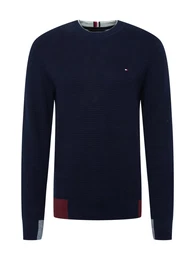 Pullover navy / hellgrau / dunkelrot
