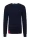 TOMMY HILFIGER Pullover navy / hellgrau / dunkelrot