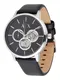 ARMANI EXCHANGE Analoguhr schwarz / silber
