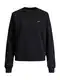 JJXX Sweater majica 'Abbie'  crna / bijela