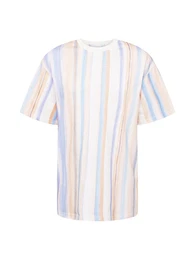 T-Shirt himmelblau / helllila / hellorange / wei