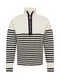 Guido Maria Kretschmer Men Pullover 'Theo' hellbeige / schwarz