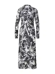 Košilové šaty černá / bílá