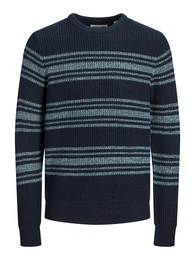 Pullover navy / hellblau / petrol