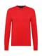TOMMY HILFIGER Pullover dunkelblau / knallrot / weiß