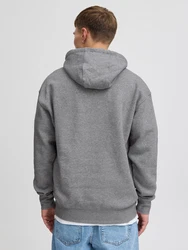 !Solid Sweatshirt 'Lenz' graumeliert/weiß