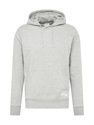 !Solid Sweatshirt 'Lenz' graumeliert/weiß