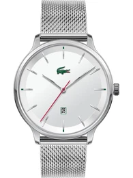 Uhr grn / rot / silber / wei