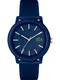 LACOSTE Analoguhr blau / gold / grn