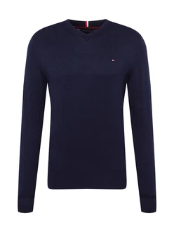 TOMMY HILFIGER Pullover navy / rot / weiß TOMMY HILFIGER Pullover navy / rot / weiß
