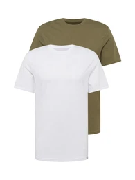 T-Shirt '2 PACK TEE' oliv / wei