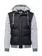 BLEND bergangsjacke hellgrau / schwarz