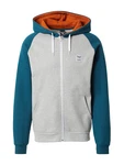 Iriedaily Sweatjacke De College 2 hellgrau/petrol/schwarz/weiß