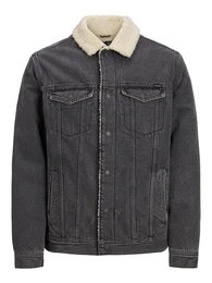 Jacke 'Jean' grey denim / wei
