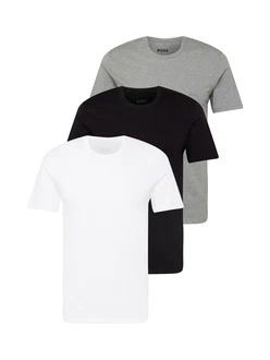 BOSS T-Shirt graumeliert/schwarz/weiß