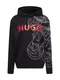 HUGO Sweatshirt ''''Danimaux'''' rot / schwarz / wei