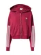 ADIDAS ORIGINALS Jopa na zadrgo  vinsko rdeča / bela