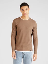 Key Largo Sweatshirt Rundhalspullover Stefano creme/braun/schwarz