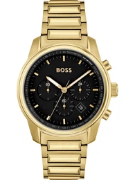 Uhr gold / schwarz / wei