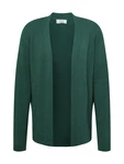Sinned x ABOUT YOU Strickjacke 'Nick' creme/dunkelgrün