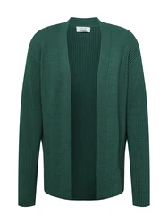 Sinned x ABOUT YOU Strickjacke 'Nick' creme/dunkelgrün