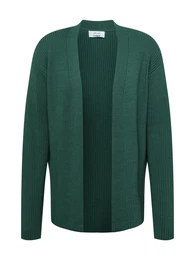 Strickjacke 'Nick' creme / dunkelgrn